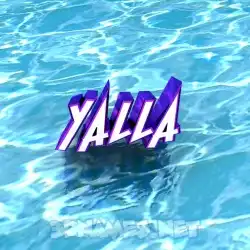 yalla in Water style - 3D name wallpaper