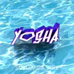 yosha in Water style - 3D name wallpaper