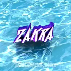 zakra in Water style - 3D name wallpaper