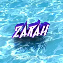 zarah in Water style - 3D name wallpaper