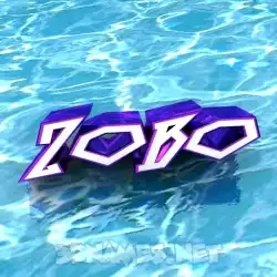 zobo in Water style - 3D name wallpaper