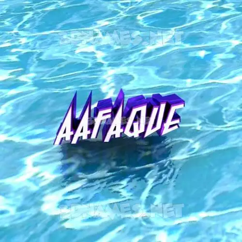 aafaque in Water style - 3D name wallpaper