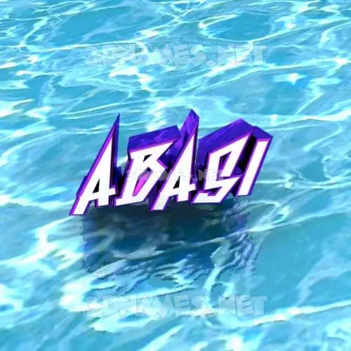 abasi in Water style - 3D name wallpaper