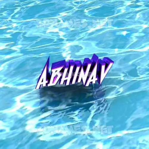 abhinav in Water style - 3D name wallpaper