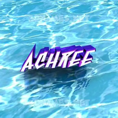achree in Water style - 3D name wallpaper