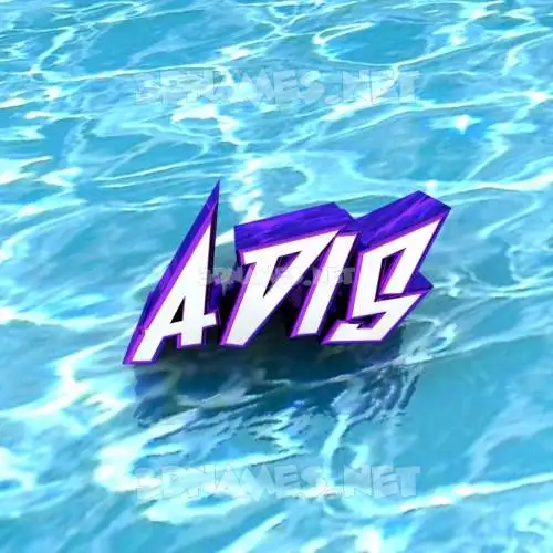 adis in Water style - 3D name wallpaper