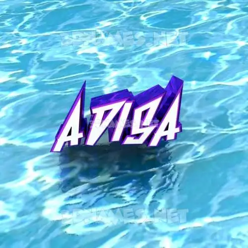 adisa in Water style - 3D name wallpaper