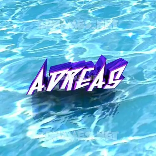 adreas in Water style - 3D name wallpaper adreas in Water style - 3D name wallpaper