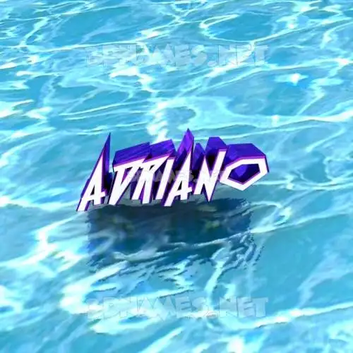 adriano in Water style - 3D name wallpaper