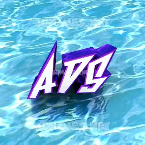 ads in Water style - 3D name wallpaper