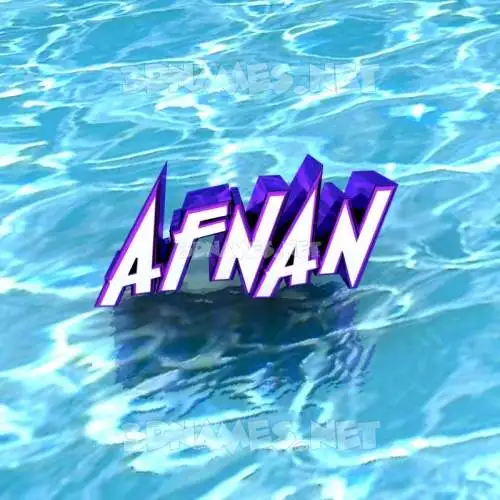 afnan in Water style - 3D name wallpaper afnan in Water style - 3D name wallpaper