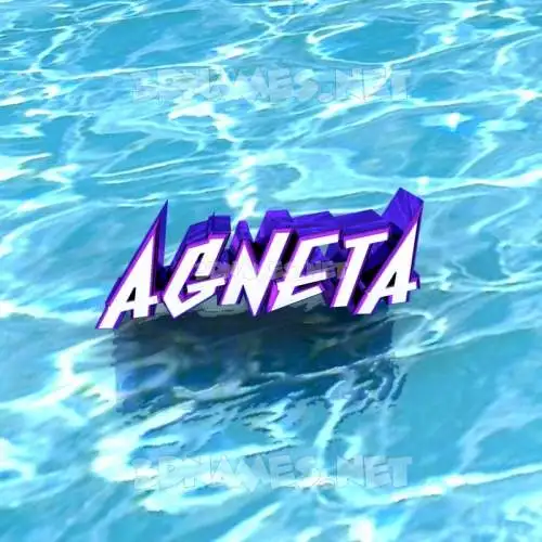 agneta in Water style - 3D name wallpaper