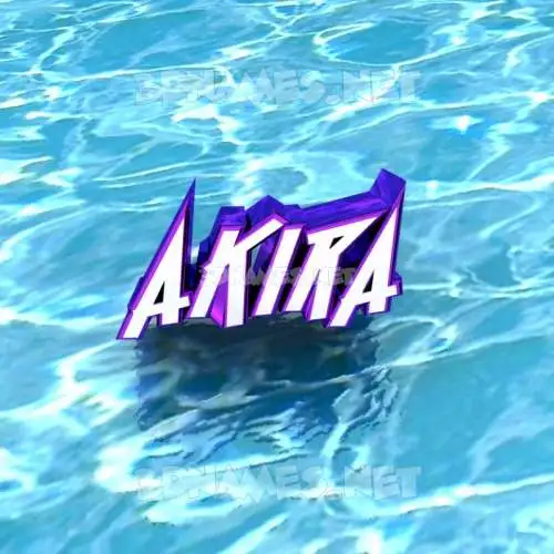 akira in Water style - 3D name wallpaper