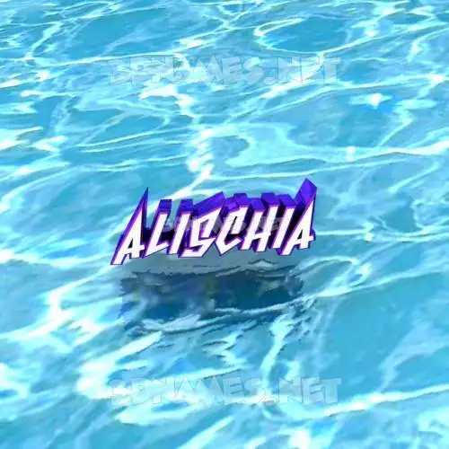 alischia in Water style - 3D name wallpaper