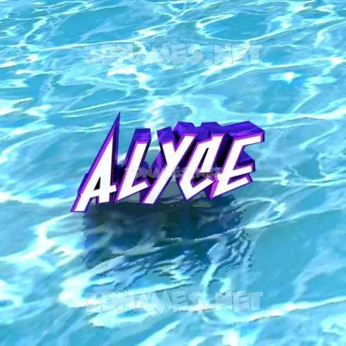 alyce in Water style - 3D name wallpaper alyce in Water style - 3D name wallpaper