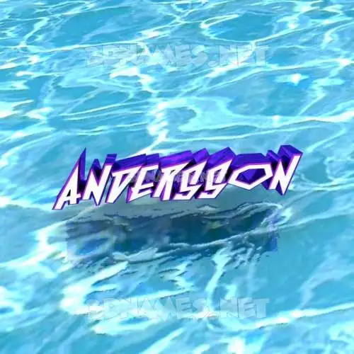 andersson in Water style - 3D name wallpaper