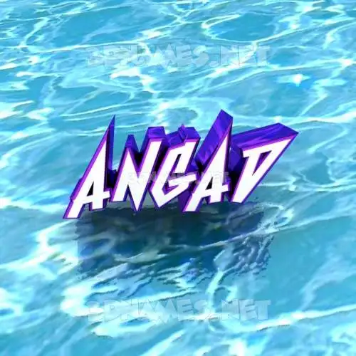 angad in Water style - 3D name wallpaper