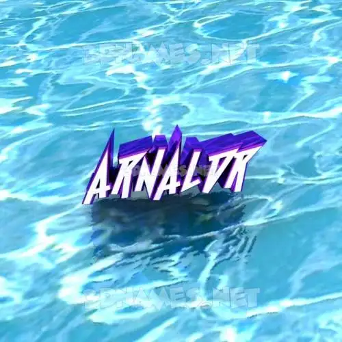 arnaldr in Water style - 3D name wallpaper