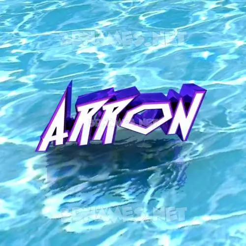 arron in Water style - 3D name wallpaper arron in Water style - 3D name wallpaper