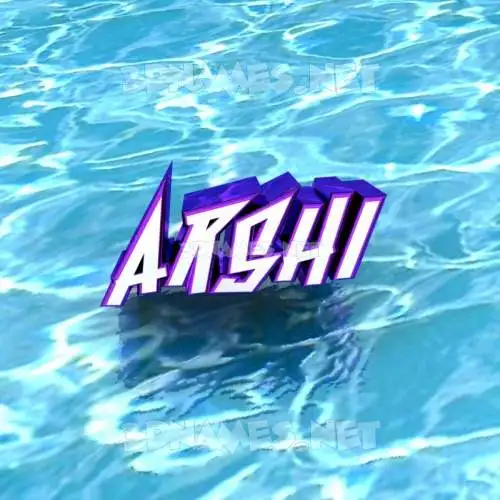 arshi in Water style - 3D name wallpaper