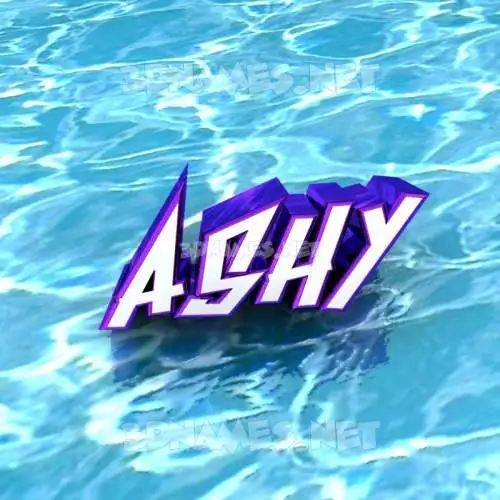ashy in Water style - 3D name wallpaper ashy in Water style - 3D name wallpaper