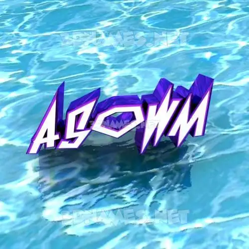 asowm in Water style - 3D name wallpaper asowm in Water style - 3D name wallpaper