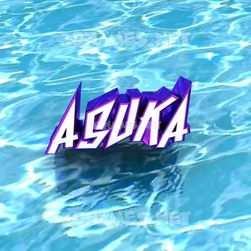 asuka in Water style - 3D name wallpaper
