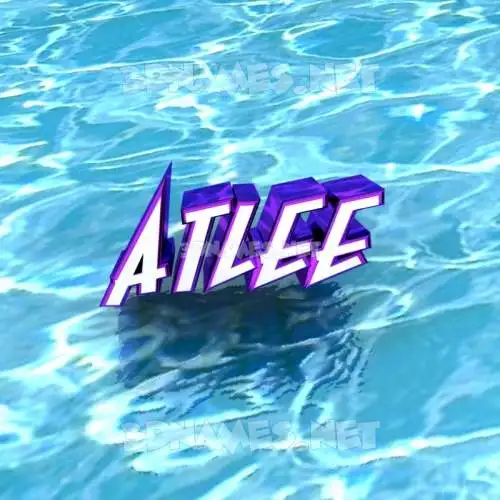 atlee in Water style - 3D name wallpaper atlee in Water style - 3D name wallpaper