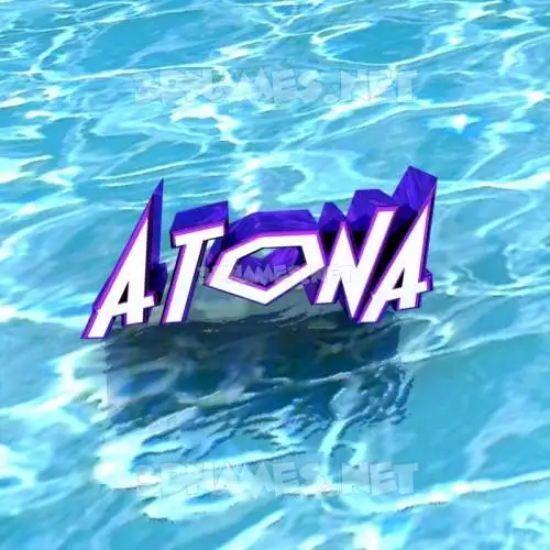 atona in Water style - 3D name wallpaper