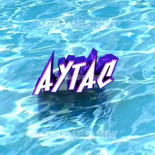 aytac in Water style - 3D name wallpaper