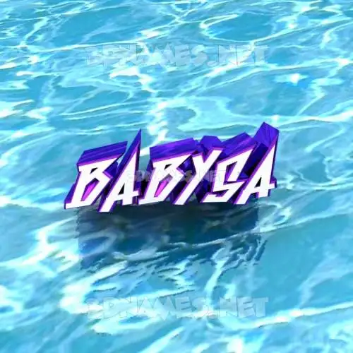 babysa in Water style - 3D name wallpaper babysa in Water style - 3D name wallpaper