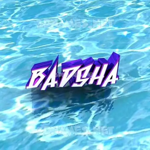 badsha in Water style - 3D name wallpaper badsha in Water style - 3D name wallpaper