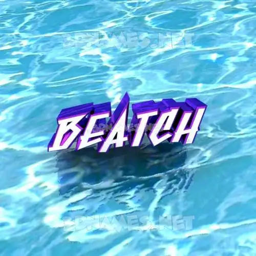 beatch in Water style - 3D name wallpaper beatch in Water style - 3D name wallpaper