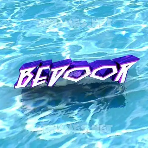 bedoor in Water style - 3D name wallpaper bedoor in Water style - 3D name wallpaper