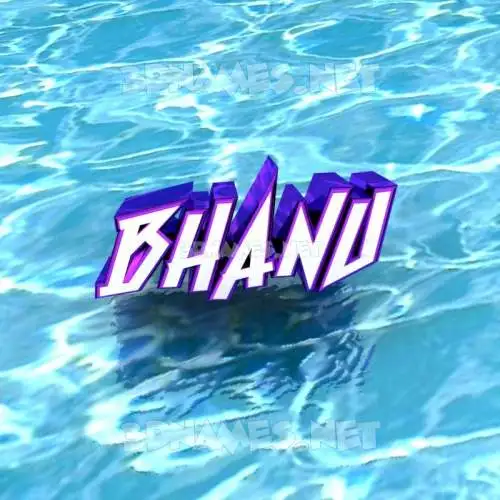 bhanu in Water style - 3D name wallpaper bhanu in Water style - 3D name wallpaper