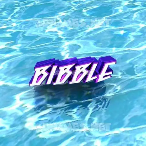 bibble in Water style - 3D name wallpaper bibble in Water style - 3D name wallpaper