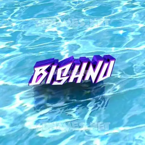 bishnu in Water style - 3D name wallpaper bishnu in Water style - 3D name wallpaper