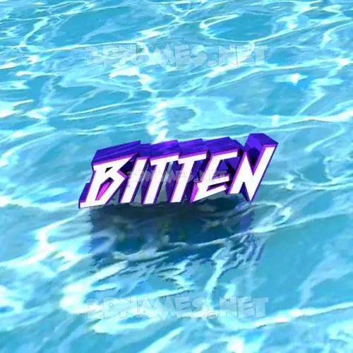 bitten in Water style - 3D name wallpaper bitten in Water style - 3D name wallpaper