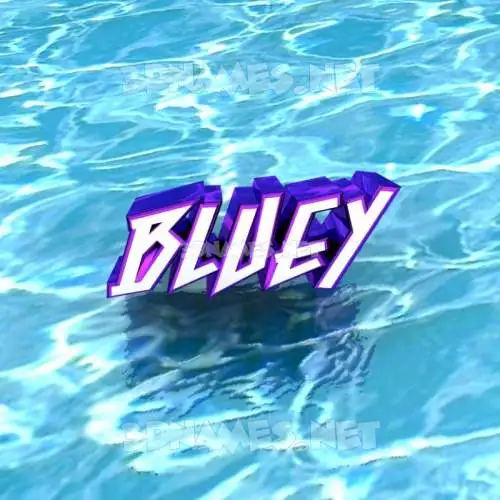 bluey in Water style - 3D name wallpaper bluey in Water style - 3D name wallpaper
