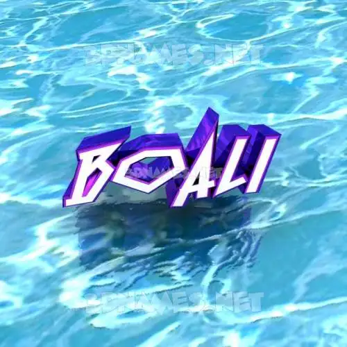 boali in Water style - 3D name wallpaper boali in Water style - 3D name wallpaper