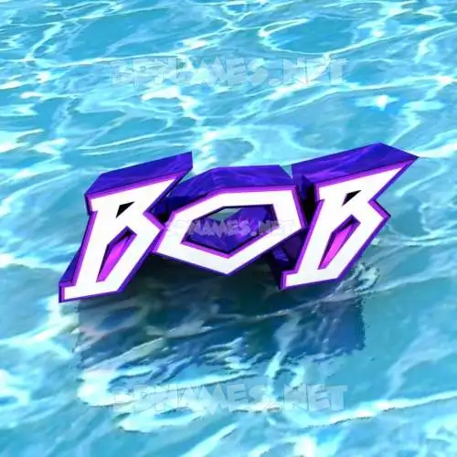 bob in Water style - 3D name wallpaper bob in Water style - 3D name wallpaper