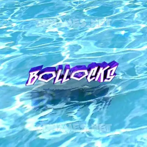 bollocks in Water style - 3D name wallpaper bollocks in Water style - 3D name wallpaper
