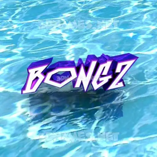 bongz in Water style - 3D name wallpaper