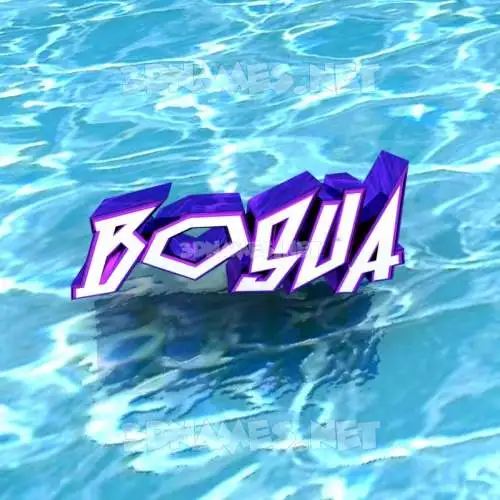 bosua in Water style - 3D name wallpaper