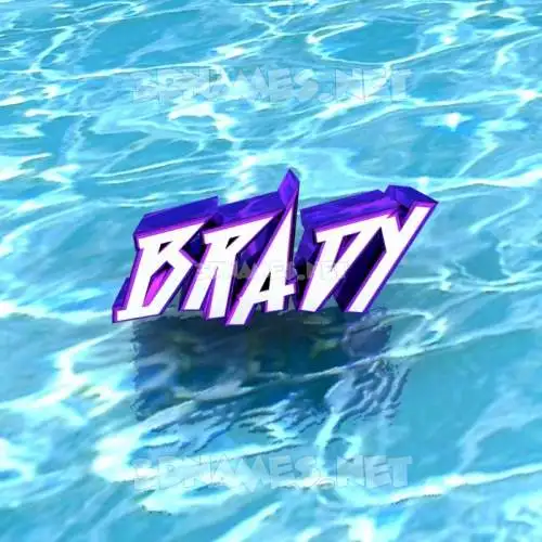 brady in Water style - 3D name wallpaper brady in Water style - 3D name wallpaper