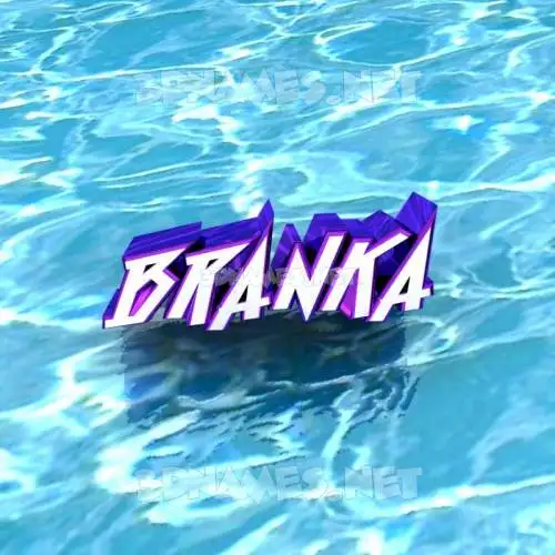 branka in Water style - 3D name wallpaper branka in Water style - 3D name wallpaper