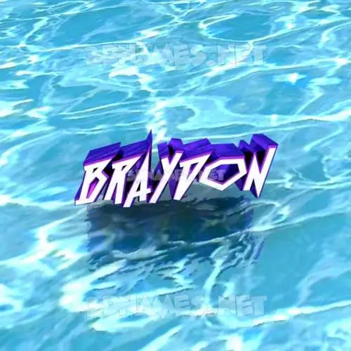 braydon in Water style - 3D name wallpaper braydon in Water style - 3D name wallpaper