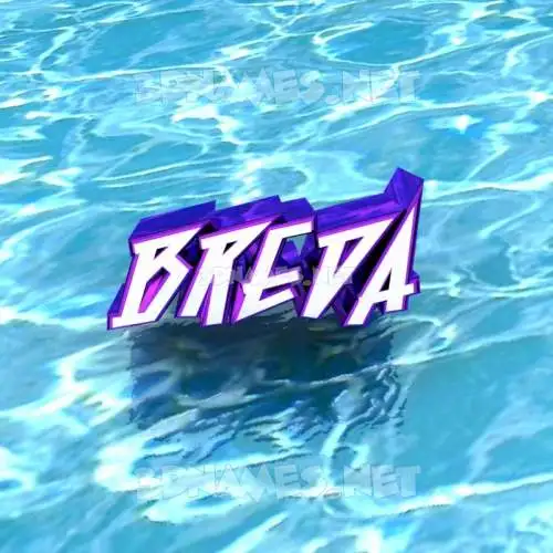 breda in Water style - 3D name wallpaper breda in Water style - 3D name wallpaper