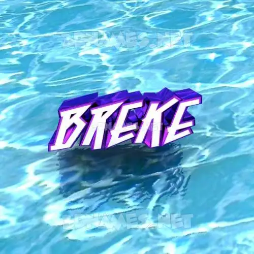 breke in Water style - 3D name wallpaper breke in Water style - 3D name wallpaper