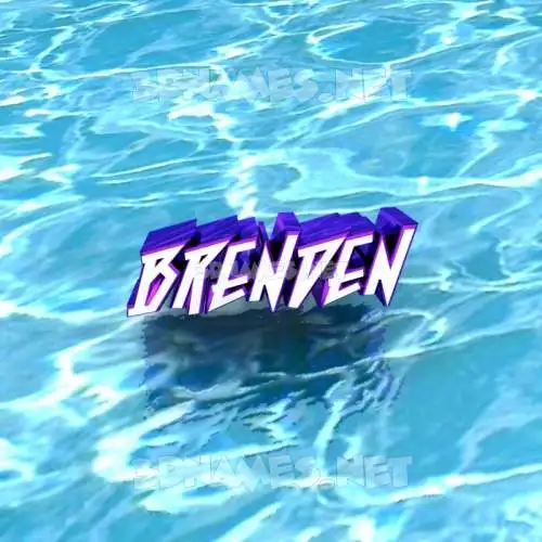 brenden in Water style - 3D name wallpaper brenden in Water style - 3D name wallpaper